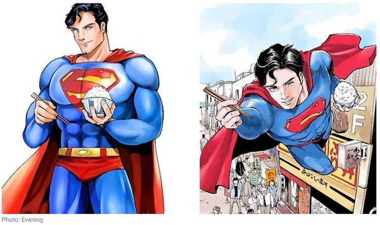 Superman Loves Japanese Food